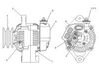 114218 114218, F032114218, 105-2811, 105-2812, 12346N, 022240, AA4218, 90-29-5342, AL-0846 Генератор