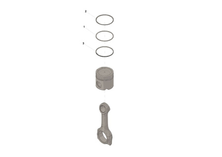 408964400 4089644, S42163 Кольца Поршневые PISTON RING Для L ISLe QSL