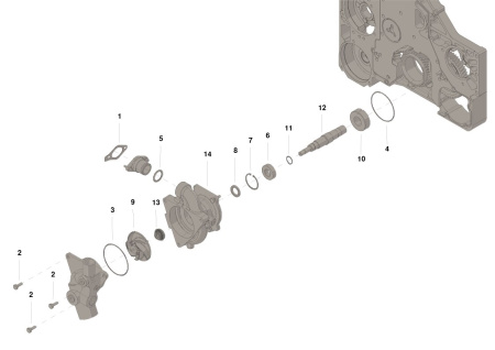 3803403 2882144, 3068848, 3073693, 3073694, 3800737, 3803260, 380340300, 3803403RX, 3882615, 3882670, 4004612, 4299026, 4299042, 4955705, 4965430, 4972853, 4972861 Водяной Насос Длин Вал